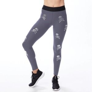 Ultracor Soulcycle Grey Lux Knockout Skull Legging